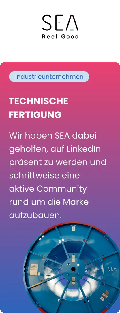 SEA Reel Good - Beispiel für einen LinkedIn-Karussellbeitrag